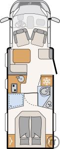 2-Reisemobil Dethleffs Just Camp T 7052 DBM-