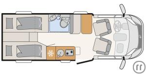 2-Wohnmobil Dethleffs Globebus Camp T 4