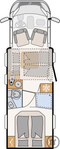2-Wohnmobil Dethleffs Trend T 7057 DBL