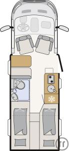 2-Wohnmobil Dethleffs Globebus Go T 45