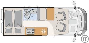 2-Wohnmobil Dethleffs Globetrail 600 DS