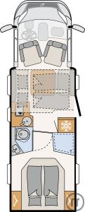 2-Wohnmobil Dethleffs Just Camp T 7052 DBL