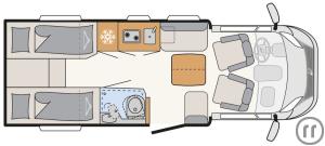 2-Wohnmobil Dethleffs Just Van T5