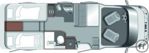 2-Reisemobil  Tourer T 660 G / 2P