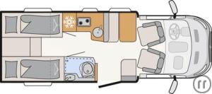 2-Reisemobil Dethleffs Just Go T 6815 EB-