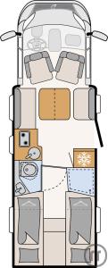2-Reisemobil Dethleffs Just Camp T 7052 EBL-