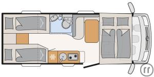 2-Reisemobil Dethleffs Globebus I 4
