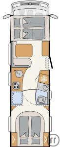 2-Wohnmobil Dethleffs XL Family I 7812-2