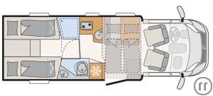 2-Reisemobil Dethleffs Trend T 7057 EB