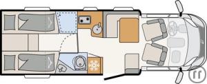 2-Wohnmobil Dethleffs Just Camp T 7052 EB-