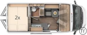 2-Reisemobil  Cliff 601 Adv.