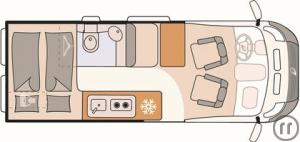 2-Wohnmobil Dethleffs Globetrail 600 DS