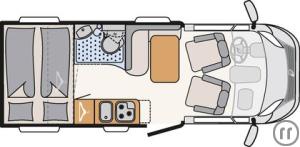 2-Wohnmobil Dethleffs Globebus Go T 15