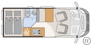 2-Wohnmobil Dethleffs Globetrail 600 DR