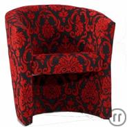 Fauteuil Neo-Barock
schwarz-rot