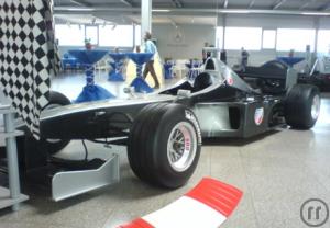 3-Formel 1 Rennsimulator schwarz/silber