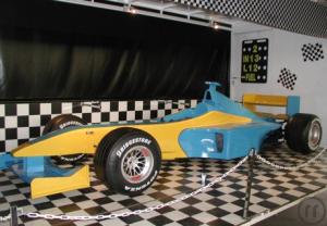 2-Formel 1 Rennsimulator blau/gelb