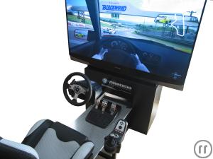 4-3D Formel 1 Autorennen Simulator mit echtem Tiefeneffekt in stereoskopischer 3D !