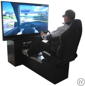2-3D Formel 1 Autorennen Simulator mit echtem Tiefeneffekt in stereoskopischer 3D !