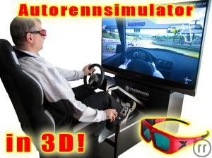 3D Autorennen Simulator mit echtem Tiefeneffekt in stereoskopischer 3D !