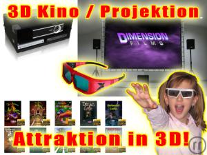 2-Mobiles 3D Kino / 3D Film-Projektion, Attraktion ! 3D Kino mit 3D LCD Brillen für 20 Personen