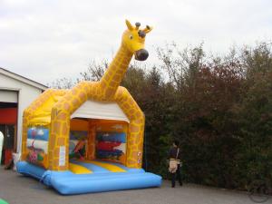 1-Hüpfburg Giraffe 4 x 5m  Aktion:  Wochenende zum Tagespreis!