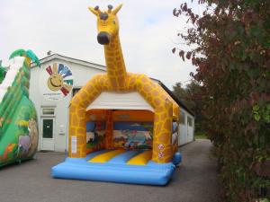 4-Hüpfburg Giraffe 4 x 5m  Aktion:  Wochenende zum Tagespreis!