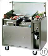 Front Cooking Station - Live Cooking Station mit Abzug - Smog Stop Front Cookingstation -