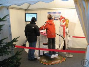 2-Skisimulator und Popcorn - 2 in 1, Winterpaket, Weihnachtsfeier, Schneesimulator, Winter Popcorn