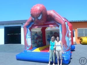 3-Hüpfburg Spiderman 4x5m Aktion:  Wochenende zum Tagespreis!