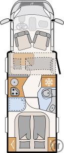 2-Wohnmobil Carado CV 600 PRO m. Aufstd.