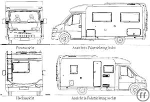 Wohnmobil Ecovip 600 m. Aufstd.