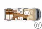 2-Wohnmobil Hymer Free S 600 m. Aufstd.