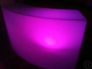 6-Mobile Leucht Bartheke - Bar Element - LED Bar mit Farbwechsler - Leuch Bar Theke -