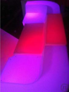 4-Mobile Leucht Bartheke - Bar Element - LED Bar mit Farbwechsler - Leuch Bar Theke -