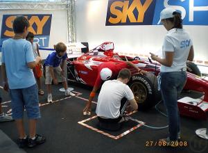 6-Reifenwechsel BOXENSTOPP Simulator Formel 1 Rennwagen +++ Pit STOPP Gruppen Wettbewerbe