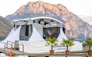 3-Outdoor Bühne, Bühnendach, Rundbogenbühne 4m x 6m