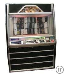 1-Schöne CD Jukebox ROWE Ami mit 100 CD´s - Edle CD Musikbox mit fast 2000 Titel - Miet ...