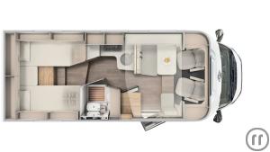 2-Reisemobil  T 338 EB mit Hubbett