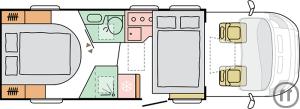 3-Reisemobil Adria Flitter Camper