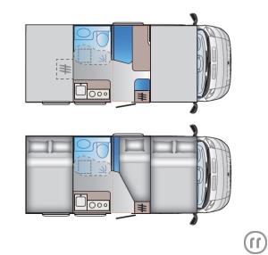 2-Reisemobil Adria A60SP