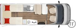 Wohnmobil  T 448 ohne Hubbett