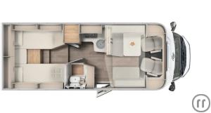 2-Wohnmobil  T 448 EB mit Hubbett