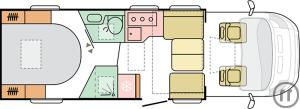 2-Reisemobil Adria Flitter Camper