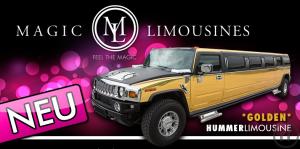 Einzigartige "golden" HUMMER LIMOUSINE