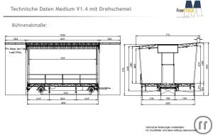 5-Bühnentrailer / Anhängerbühne 8m x 6m Bühnenfläche | Stagepartner Freest...