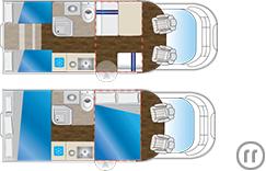 Wohnmobil Teilintegriert 5 Schlafplätze mieten