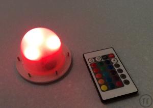 2-LED Stehtisch Beleuchtung mit Fernbedienung - Verschiedene Farben wählbar