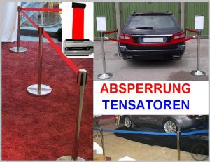 1-Tensatoren, Personen Leitsystem, Absperrständer, Messe Absperrung, Trennband, VIP Gangway, K...