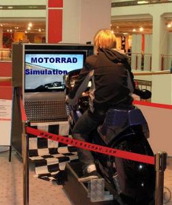 Fahrsimulator Motorrad - Bikesimulator - Bike Simulator, Rennmotorrad Simulation, Moto GP Simulator